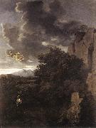 Nicolas Poussin Hagar and the Angel painting